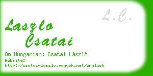 laszlo csatai business card