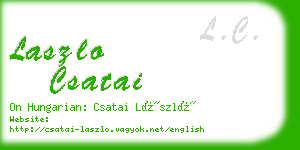 laszlo csatai business card